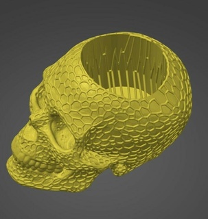 cranio titolare supporto v12 cranio calavera cabeza mare cr neo osso testa 3d print model - Mito3D