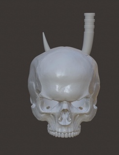 skull hook halloween horror decoration scary death 3d print model - Mito3D