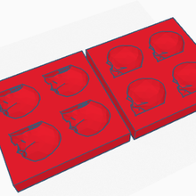 crânio gelo balde 3d print model - Mito3D