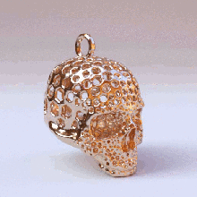 kafatası mücevher delikler moda 3d print model - Mito3D
