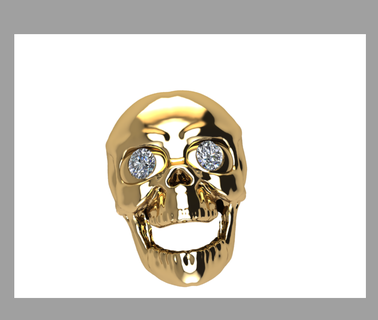 crâne bijoux 3d print model - Mito3D