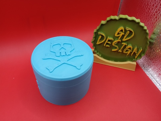 skull jewelry or stash box screw cap home weed office kids room art decor man cave she christmas 3d print model - Mito3D