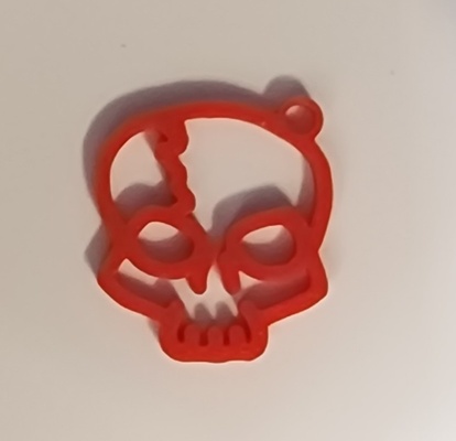 skull key chain keychain fashion 3d print model - Mito3D