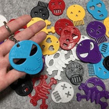teschio catena chiave tinkercad di halloween casa famiglia cranio eunny 3d print model - Mito3D