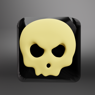 cráneo tecla teclado juego azar pc 3d print model - Mito3D