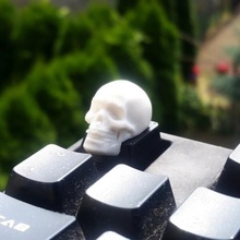 cráneo keycap stl cherry mx impresión 3d de la modelo.gadget.teclado.juego 3d print model - Mito3D