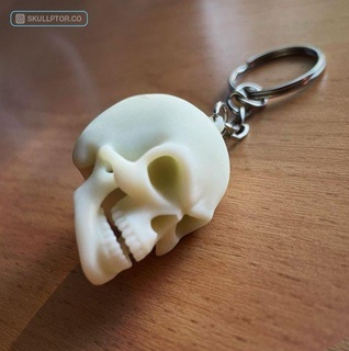 kafatası anahtarlık iskelet Calavera Llavero 3d print model - Mito3D