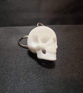 skull keychain key chain 3d print model - Mito3D
