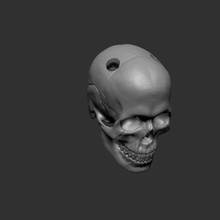 cráneo llavero gadget 3d print model - Mito3D