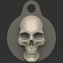 crâne trousseau de clés bijoux porte-clés outil le un clé l'anatomie 3d print model - Mito3D