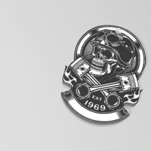 skull keychain art key ring 3d print model - Mito3D