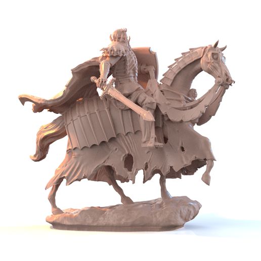 skull knight art skullknight horseman rider berserk 3D print model - Mito3D