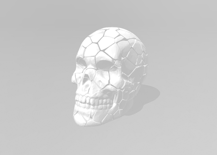 skull lamp cranium art fashion home fan sculpture etc 3d print model - Mito3D