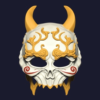 skull mask 3d print model - Mito3D