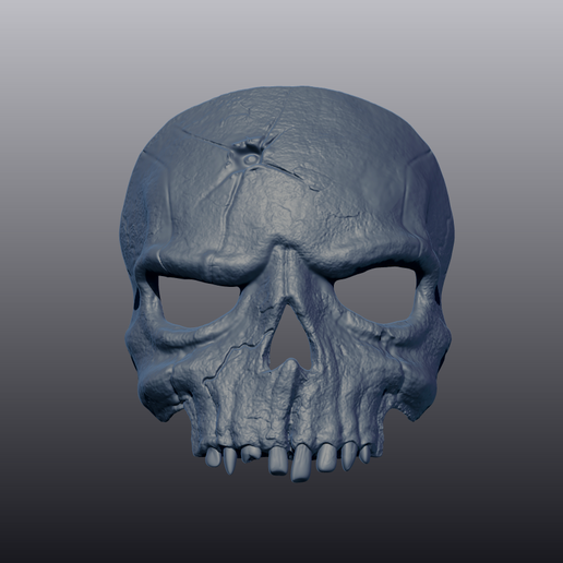skull mask fashion high poly reaper doom 3D print model - Mito3D