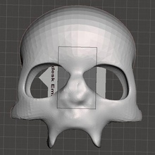 skull mask fashion costume 3d print model - Mito3D