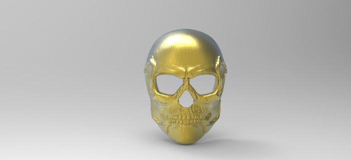 cráneo máscara 2 stl 3d print model - Mito3D