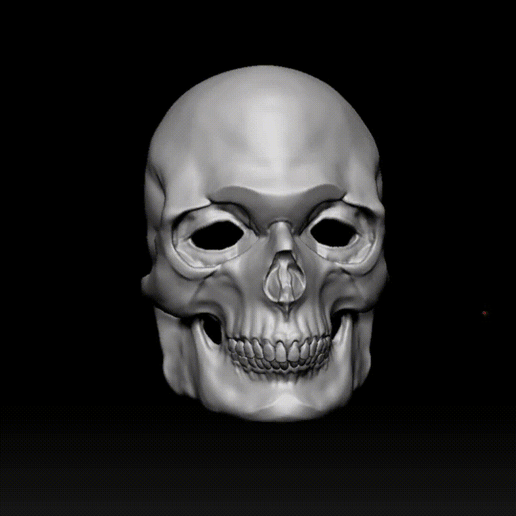 Schädel Maske 3d Kunst tragbar 3D print model - Mito3D