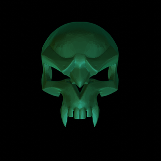 cráneo máscara 3d impresión modelo Víspera Santos cara diablo horror miedo hueso anatomía 3d print model - Mito3D