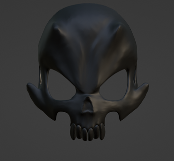 crâne masque conception 3d print model - Mito3D