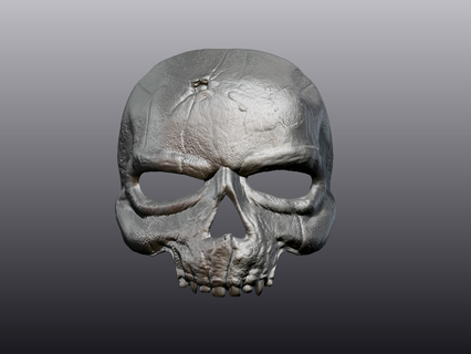 crânio mascarar 3 Bruxas arte vestível 3d print model - Mito3D
