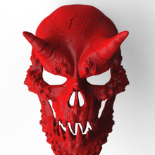 skull mask omsx 3d 3dprint samurai toy art collectible 3d print model - Mito3D