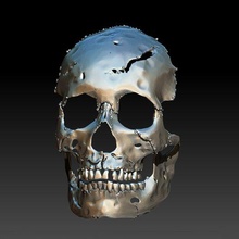 skull mask robot 3d print model - Mito3D
