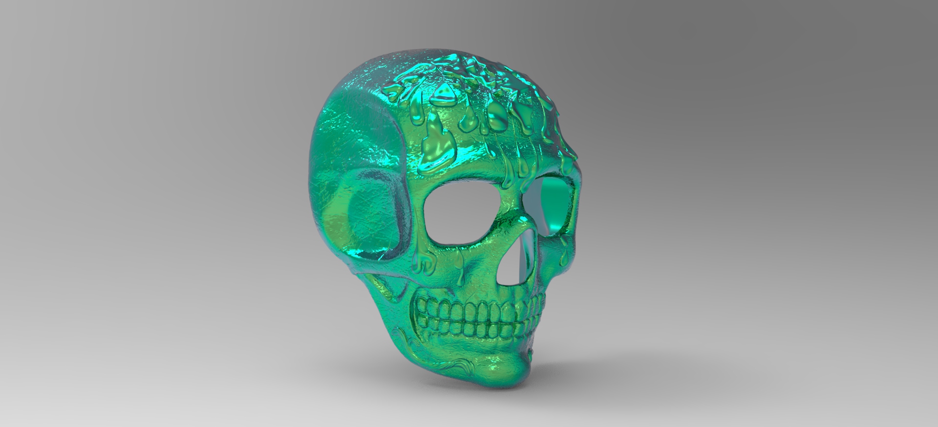 crânio mascarar stl 3D print model - Mito3D