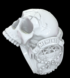 skull memento mori ring mementomori memento mori skull ring ring skull  3d print model - Mito3D