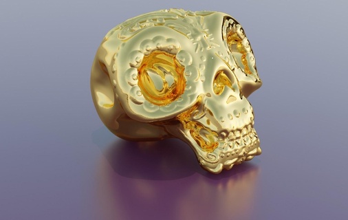 skull mexican fan art Art calacera catrina & bones 3d print model - Mito3D