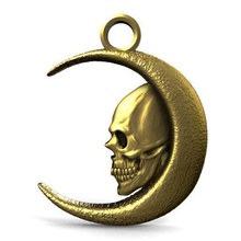 skull moon pendant jewelry skull moon pendant jewelry jewel art