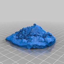 skull mound rocks wargame terrain dungeon dungeons and dragons rpg tabletop gaming toy_game_accessories 3d print model - Mito3D
