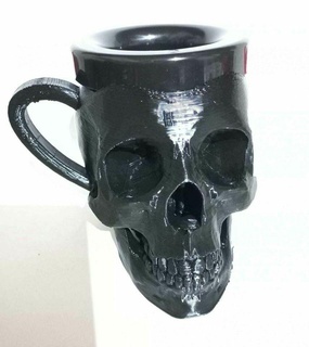 skull mug cranium cup dunk mate skulls 3d print model - Mito3D