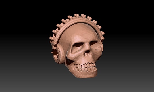 skull necklace Jewelry 3d print model - Mito3D