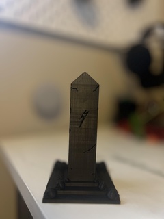skull obelisk 3d print model - Mito3D