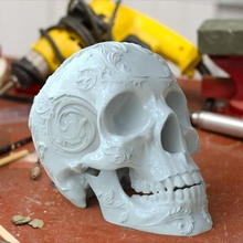 crâne d'ornement art ornement personnes le 3d print model - Mito3D