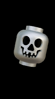 cráneo paracord talón gratis edc táctico huellas táctiles permanecer escalofriante 3d print model - Mito3D