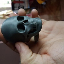 skull pen hole home 3d print model - Mito3D