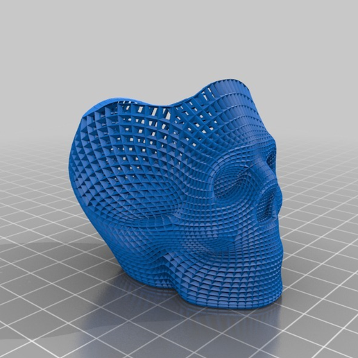 crânio lápis suporte 3D print model - Mito3D