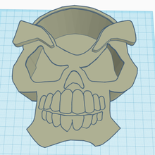 skull pencil holder gadget skull pencil holder holder desktop holder holder skull holder 3d print model - Mito3D