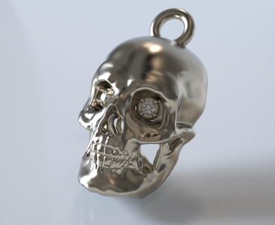 skull pendant said skull  3d print model - Mito3D