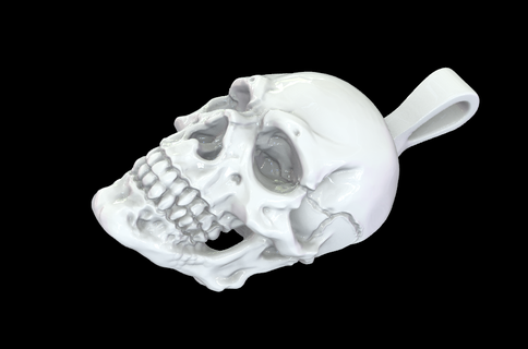 cranio pendente gioielleria cranio pendente gioielleria simbolismo mistero mortalità artigianato macabro umano cranio buio dichiarazione pezzo 3d print model - Mito3D