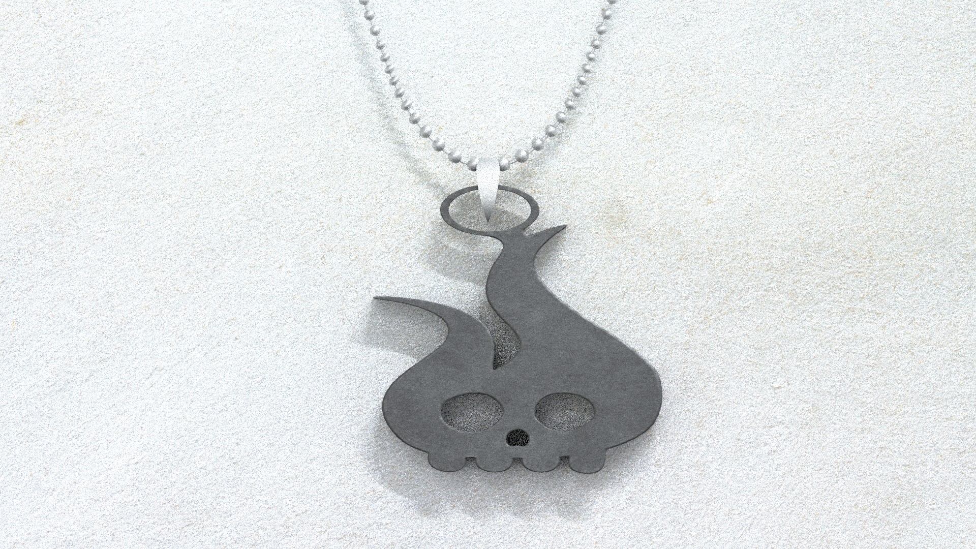 skull pendant 3d printing necklace chain jewerly fasion skulls pendants 3D print model - Mito3D