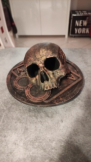 skull poker skull poker cranium bone game  3d print model - Mito3D