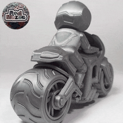 cranio cavaliere gioco scheletro super bicicletta fantasma gara moto gp stunt rodmuzac 3d print model - Mito3D