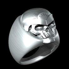 anel de caveira jóias anéis 3d print model - Mito3D