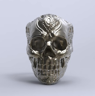 skull ring skull  3d print model - Mito3D