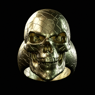 skull ring ring skull pumpkin cranium jewel jewelry  3d print model - Mito3D