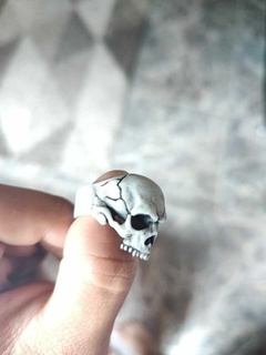 crânio anel crânio anel 3d print model - Mito3D