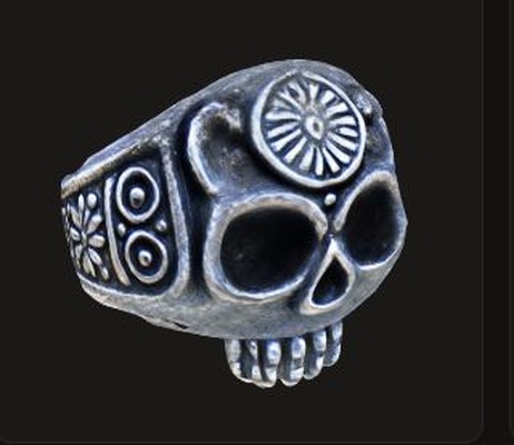 skull ring anillocalavera 3d print model - Mito3D